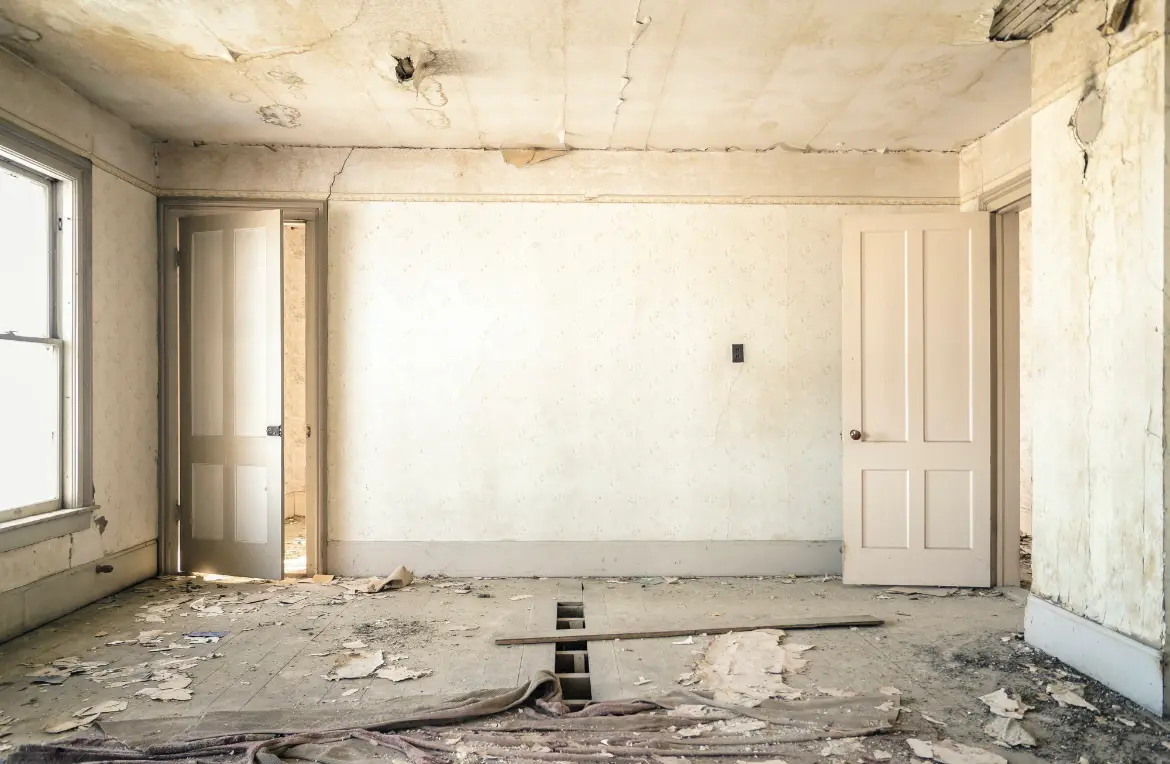 Waste disposal crew managing a cleanout project in Josephine